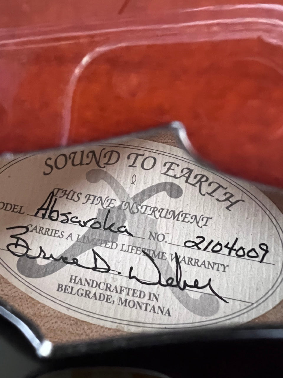 2002 Weber Absaroka Mandolin