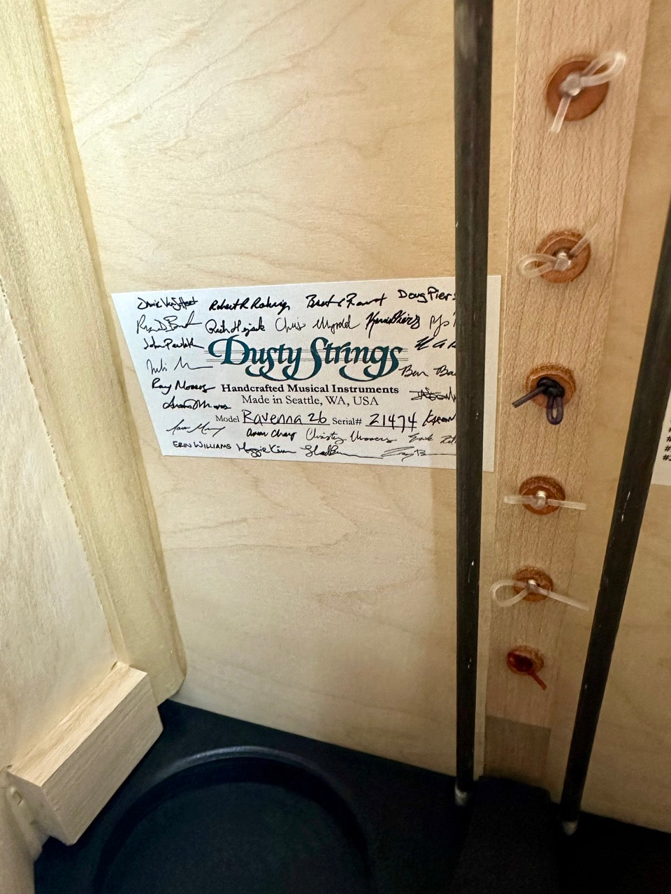 USED Dusty Strings Ravenna 26 Harp