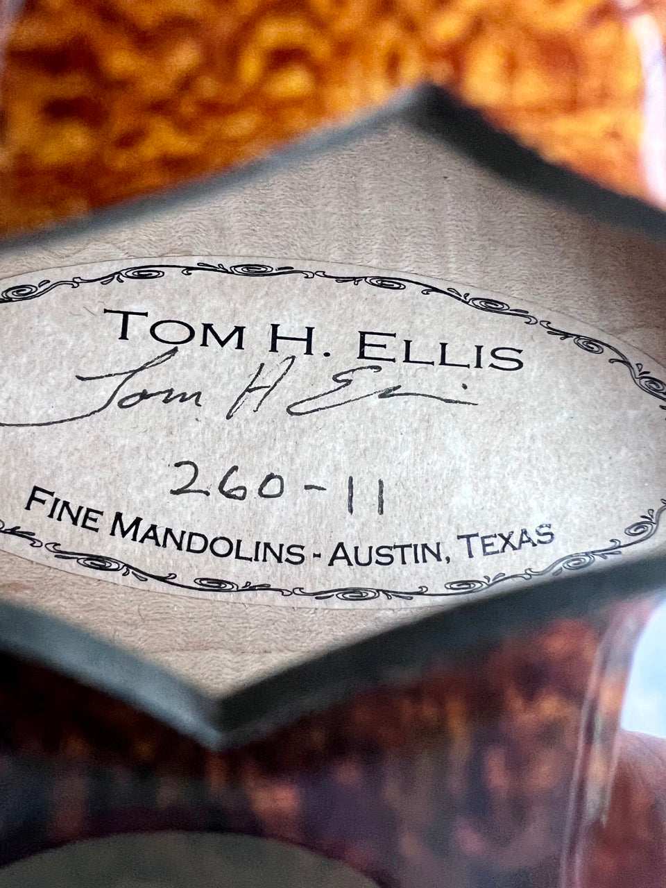 2011 Ellis F5 Special Fern Mandolin