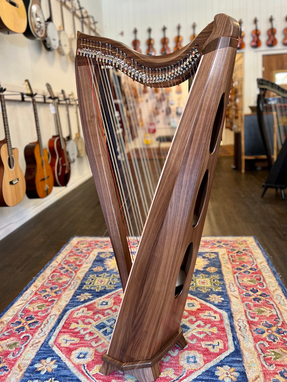 Dusty Strings FH35s Walnut Harp