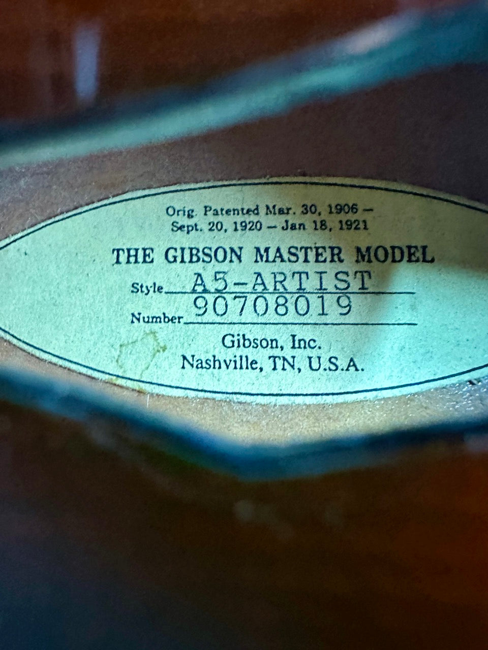 1999 Flatiron Artist A5