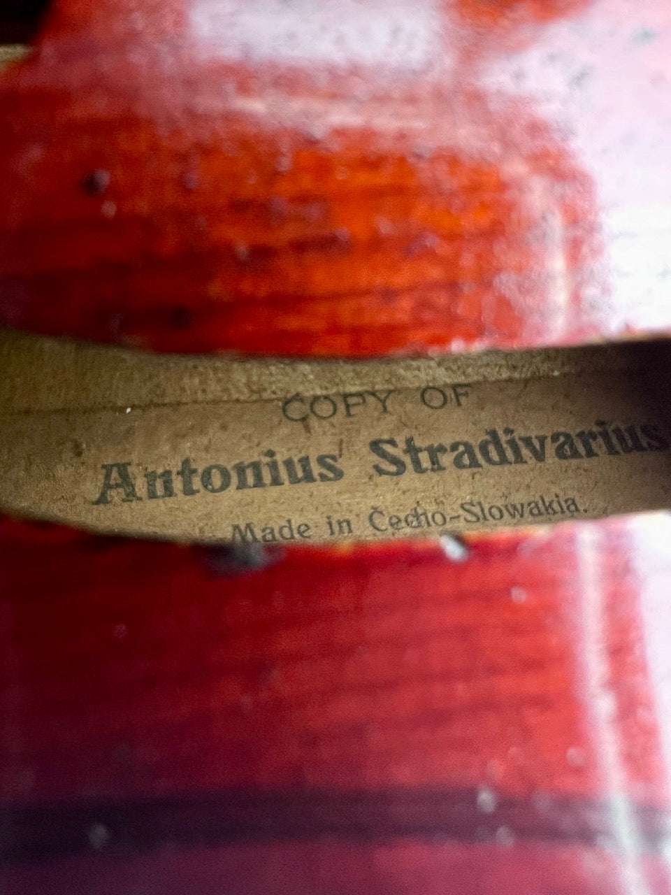 Czech Stradivarius Copy c.1920. Violin