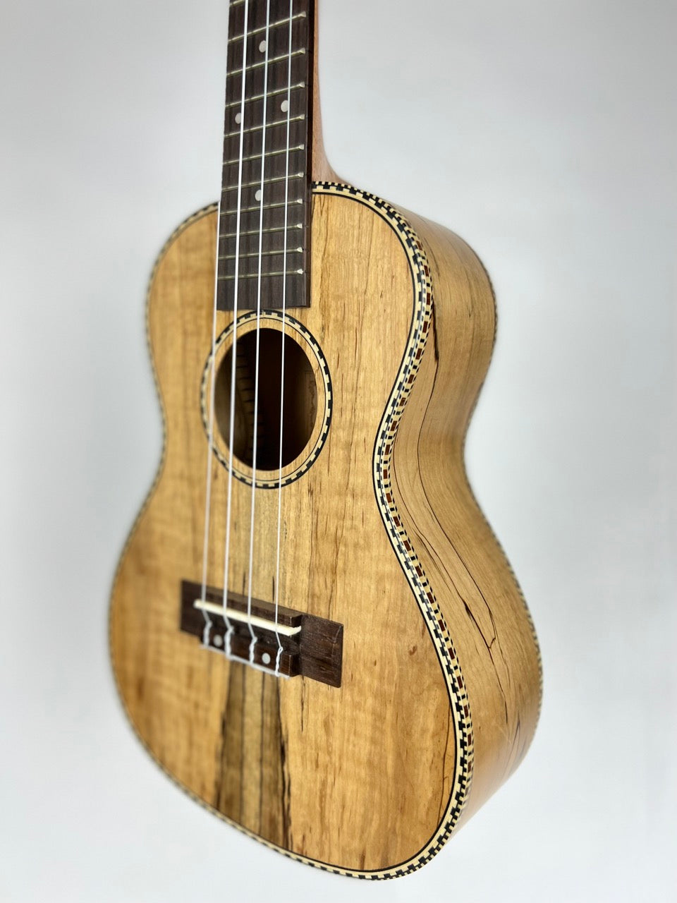 Snail Concert Spalted Maple Ukulele